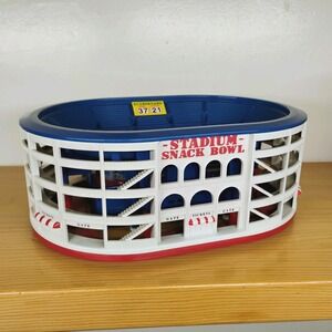 Vtg 1998 Football Stadium Snack Bowl with Battery Powered Crowd‎ Cheers Working